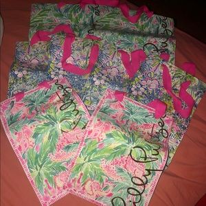 Lilly Pulitzer Shopping Bags! Great for crafts